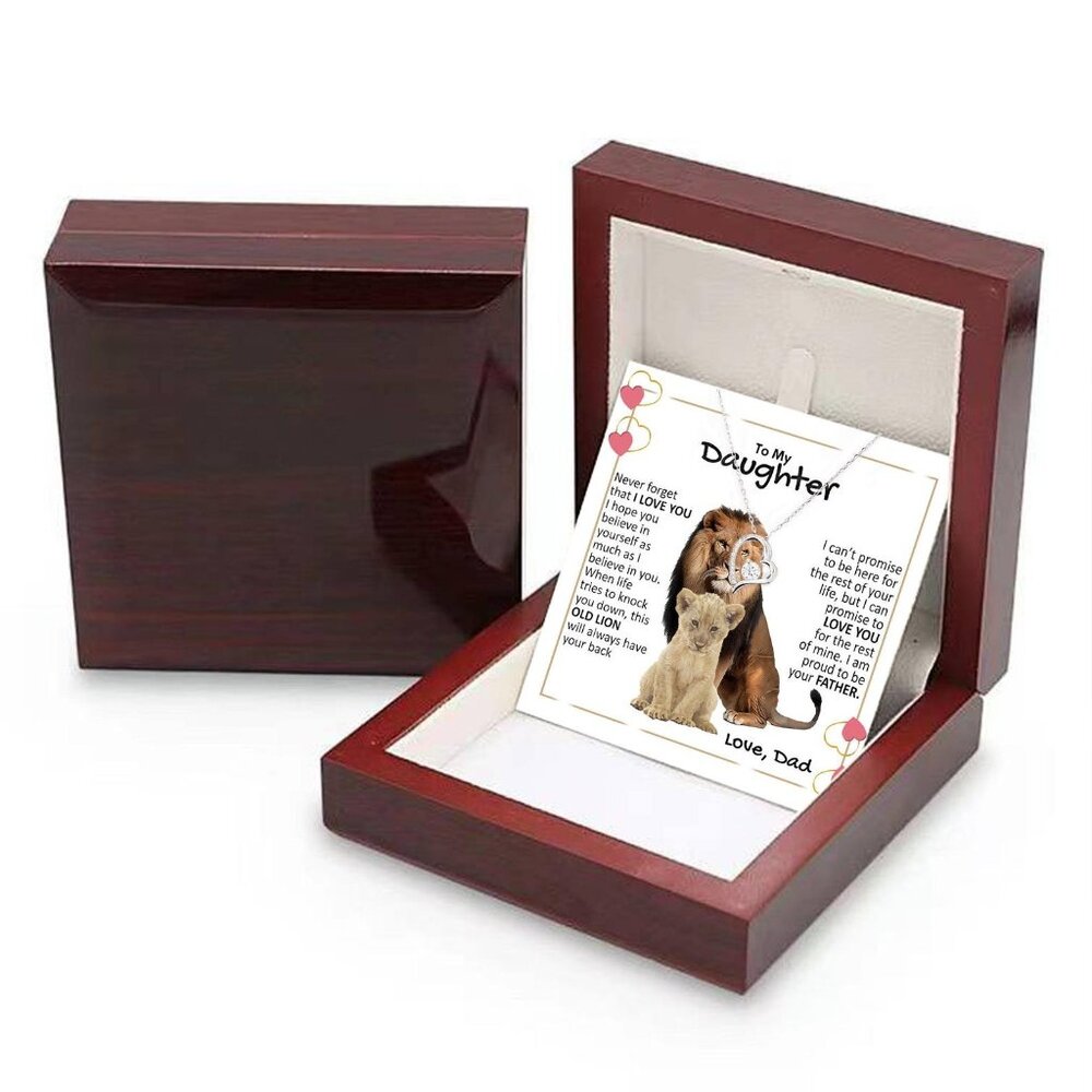 To My Daughter Necklace Gift From Dad, Gift From Mom, Daughter Gift